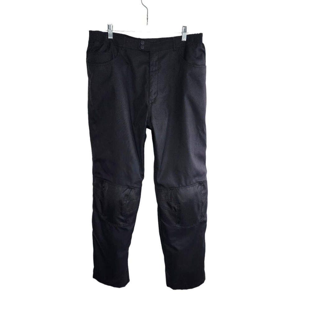 TOURMASTER Jean Pant Protective Motorcycle Gear Black Large 34/36 Padded